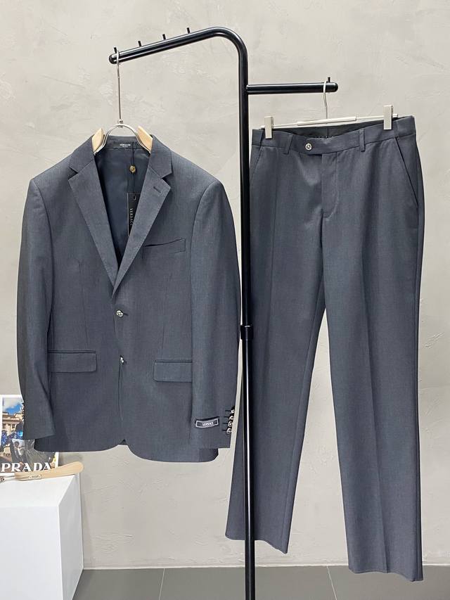 suit. Single-breasted jacket and trousers. Versace's new spring/autumn suit, a s