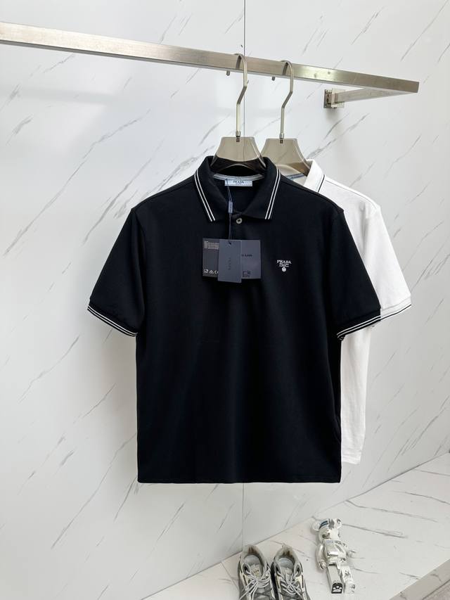 Prada's latest and most premium version of the Polo shirt, top quality. Made of