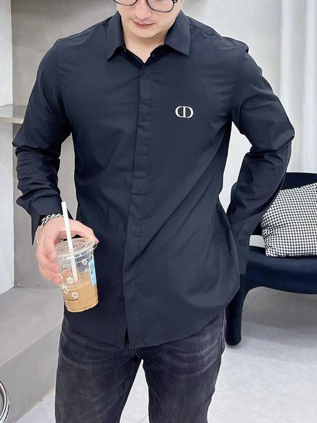 features Dior's exclusive new spring collection of stylish casual shirts, featur