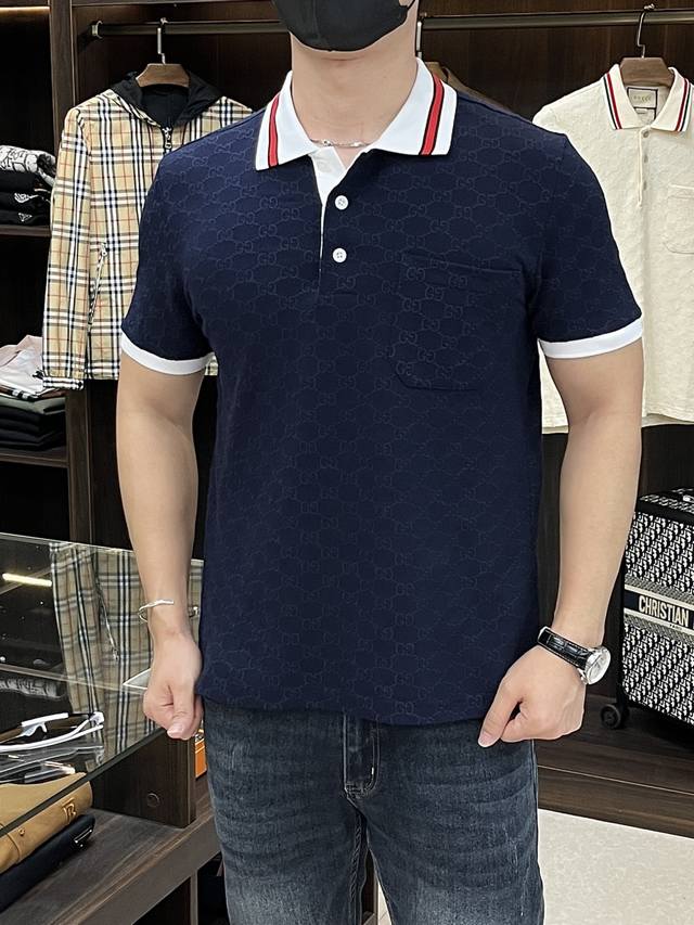 features the new Gucci 25Ss all-over Gg jacquard embroidered in five colors. Thi