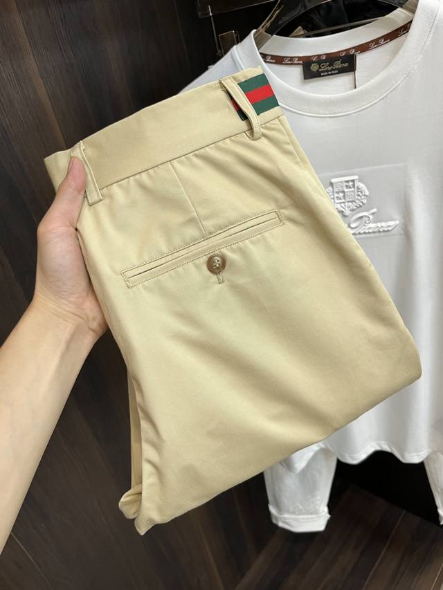Featured Gucci 25Ss Double-Layered Cotton Twill Work Pants with New Waistband We