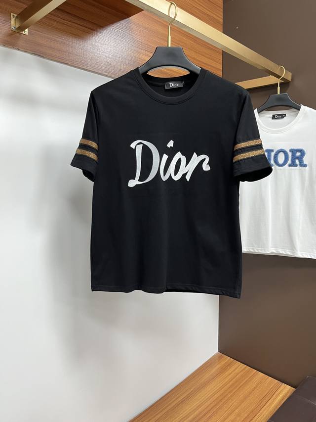 Dior 25 Spring/Summer new arrival, short-sleeved T-shirt with brand letter logo,