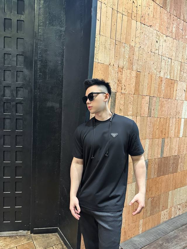 D New summer style~Black and white samurai couple short-sleeved T-shirt is simpl