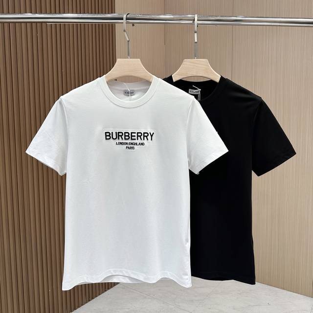 Burberry's new spring/summer crew neck top features a simple, elegant, clean, an
