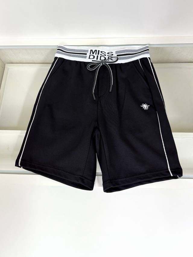 Dior latest elastic casual sports shorts. Made of fabric with a soft, light and