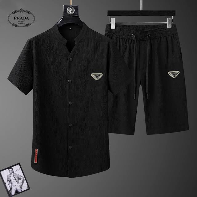 Prada's new summer shorts set! Mercerized cotton and linen fabric! Exclusive off