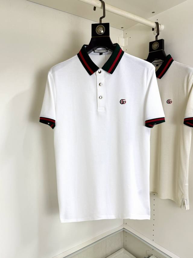 Gucci's new summer style, versatile and fashionable Polo lapel short-sleeved bus