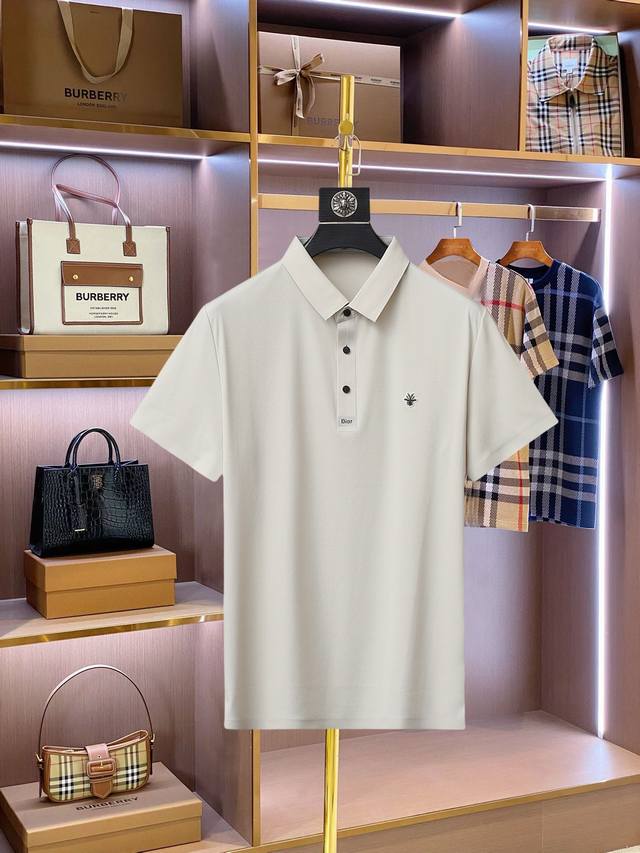 Dior 2025Ss summer new men's logo lapel polo shirt! A classic business style, th