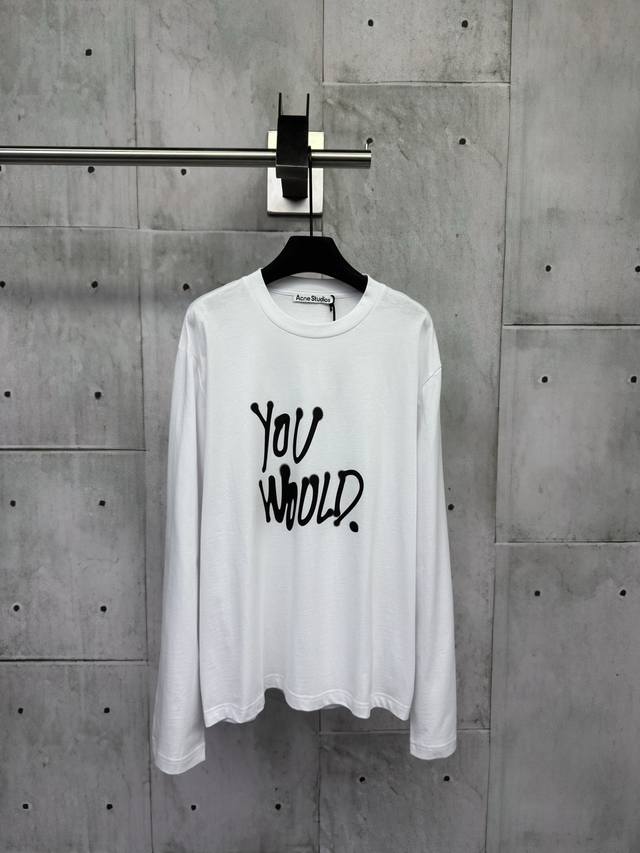 Acne Studios inkjet-printed long-sleeved T-shirt, purchased from Yb, made from c