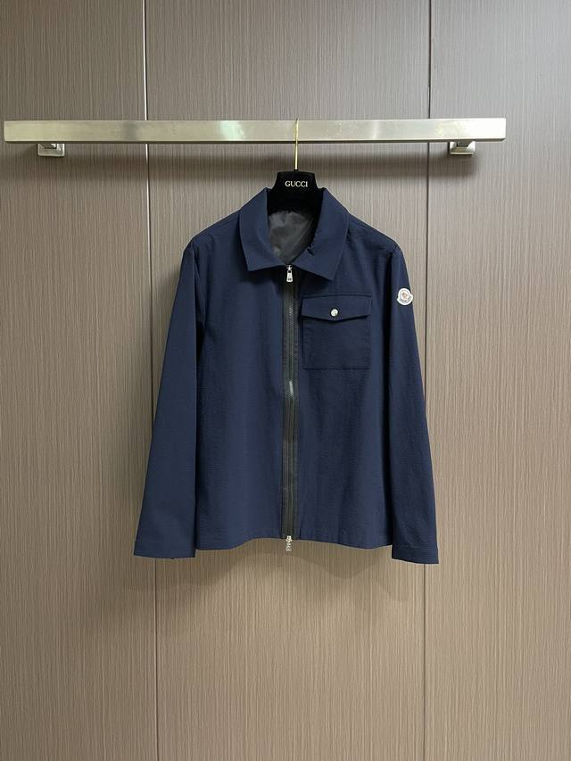 Jacket & Shorts 270 Moncler Bubble-Crinkled Shirt-Style Jacket and Pants Set is