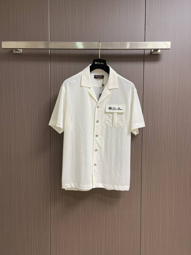 Complete Lp Loropiana 2025Ss summer new casual short-sleeved shirt and shorts se