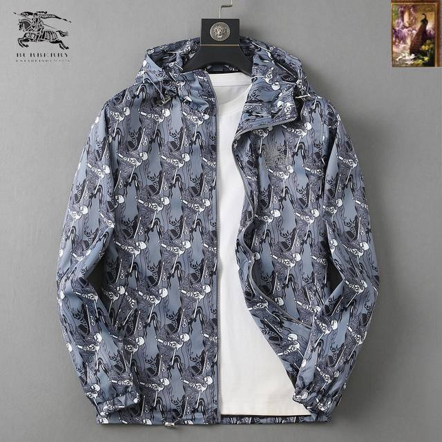 Burberry's new men's jacket for spring 2025, featuring the original three labels