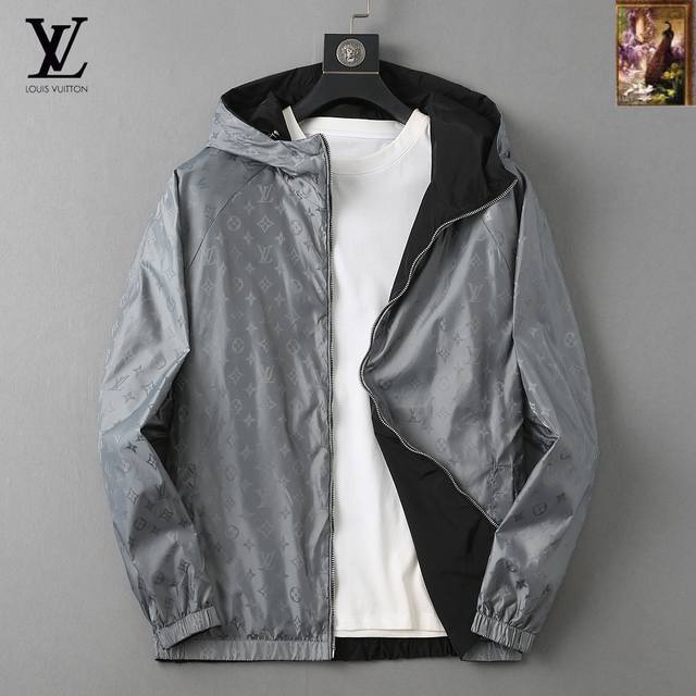 Lv Reversible, 2025 Spring New Men's Jacket, High-End Version with All Three Ori