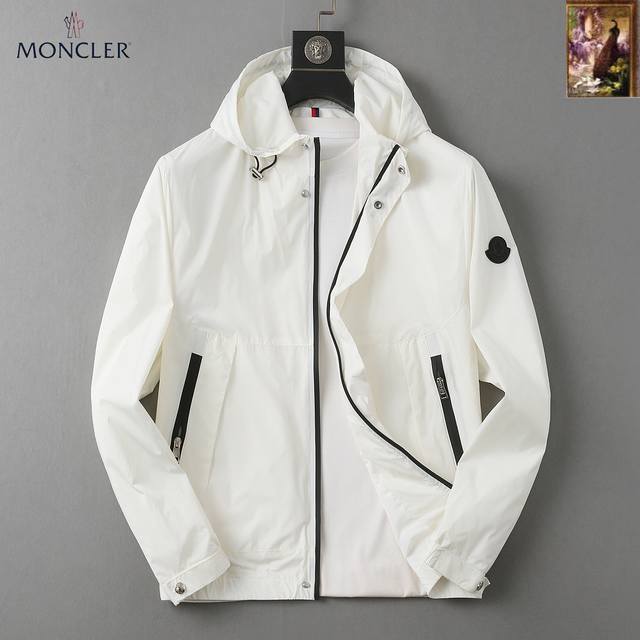 Moncler's new men's jacket for spring 2025, featuring three original labels and