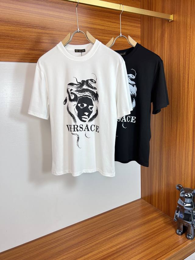Versace 2025 Spring/Summer new arrivals, three complete labels, mercerized cotto