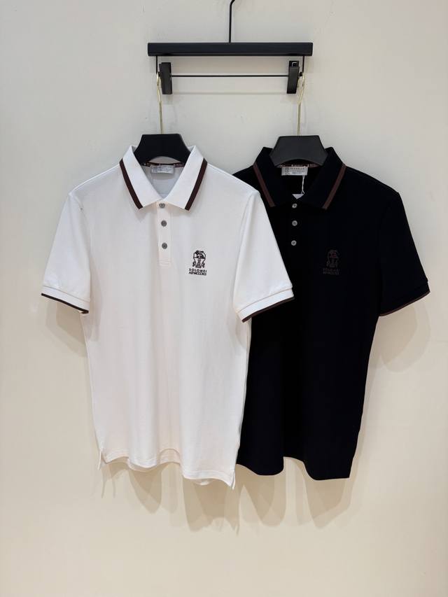 Lss' new spring/summer mesh pique cotton lapel short tee, a classic business cas