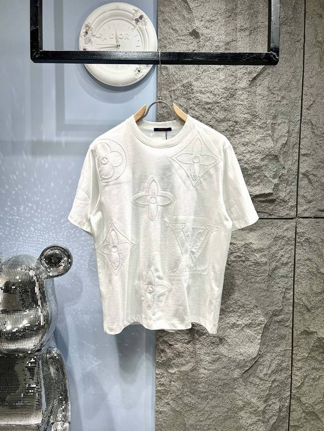 Xp Louis Vuitton* Louis Vuitton all-over Monogram embroidered and cut-out T-shir
