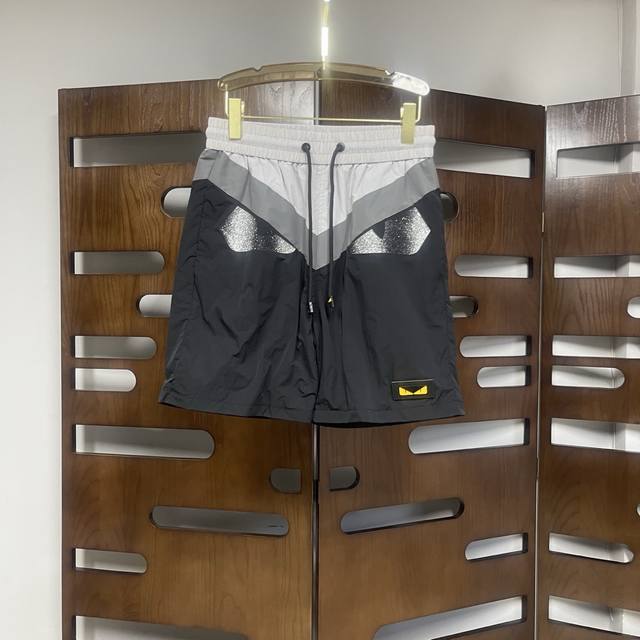 Qiu P. Fendi 2025Ss summer casual shorts. Made from custom-woven technical fabri