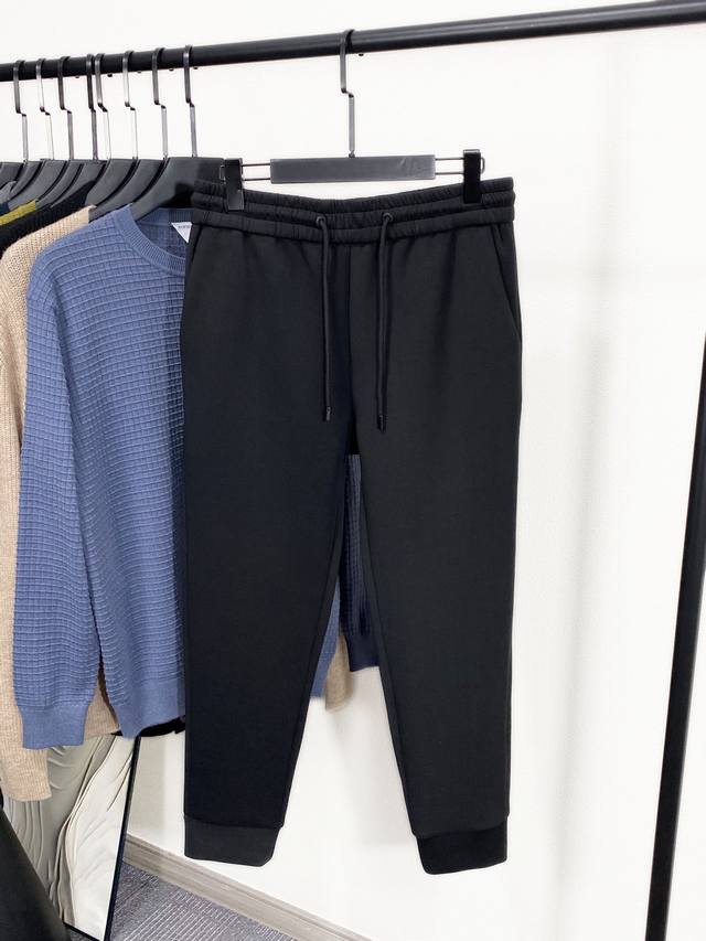 Tu Pra's new high-end knitted cotton casual pants, men's Pra cropped casual pant