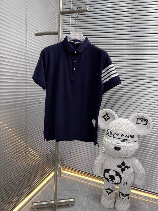 Qq New Arrival Tb... New Spring/Summer Polo with a lapel and short sleeves. A hi