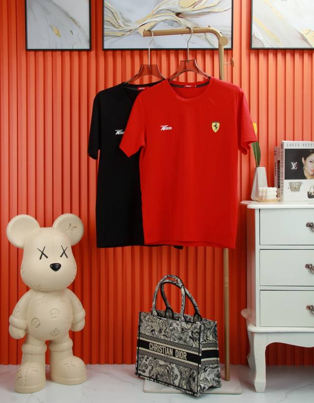 Lali Ferrari 2025 Spring/Summer new Polo shirt, lapel short-sleeved T-shirt coll