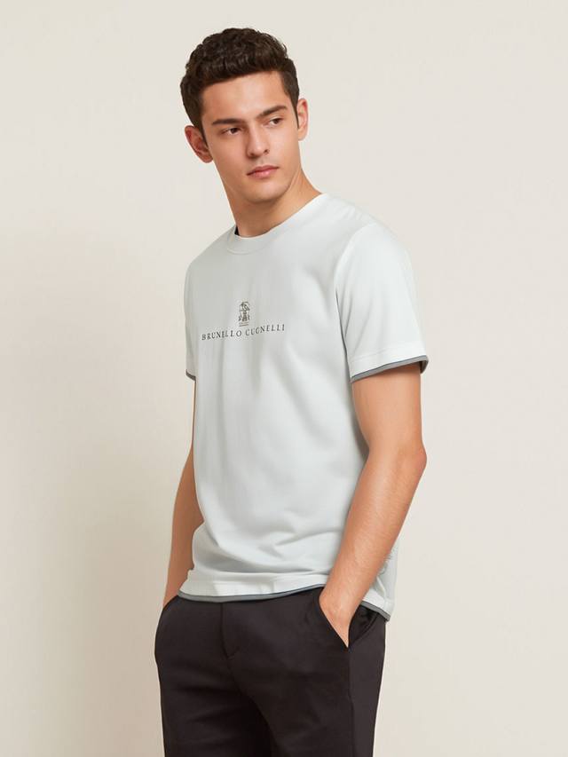 Oukai's top-quality BC crew neck, two-piece short-sleeved T-shirt. Made from cus