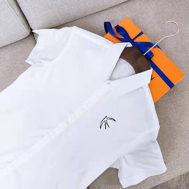 Haiy McQueen 8166 short-sleeved shirt P Mcqueen McQueen new style is coming. Pur