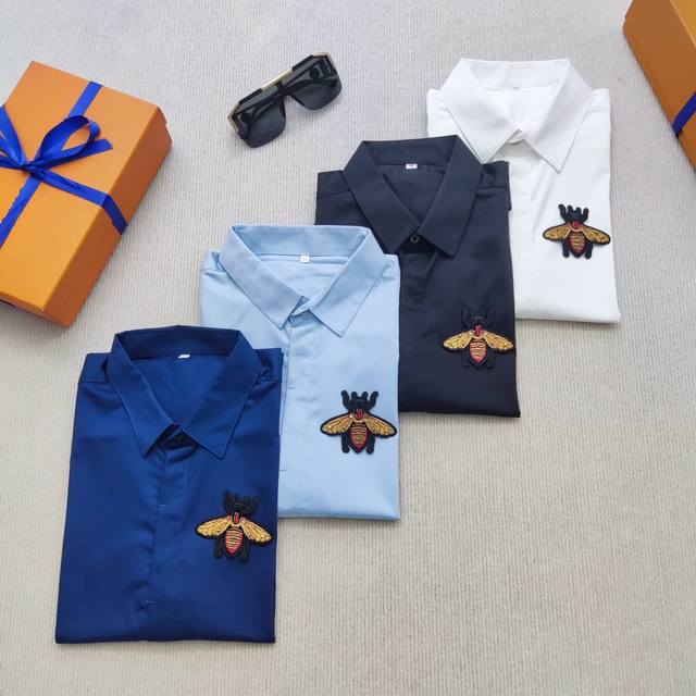 Haiy This year's new high-end slightly elastic mercerized cotton short-sleeved s