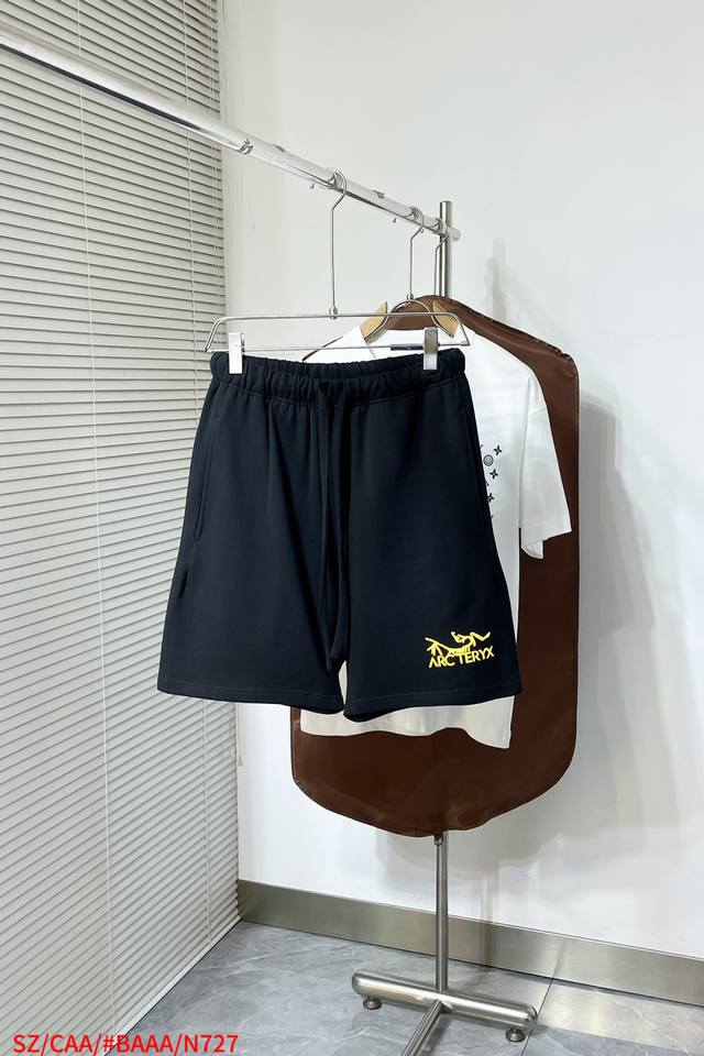 N727 Sz Arc'teryx 2025 new silicone printed shorts in yellow, white, yellow and