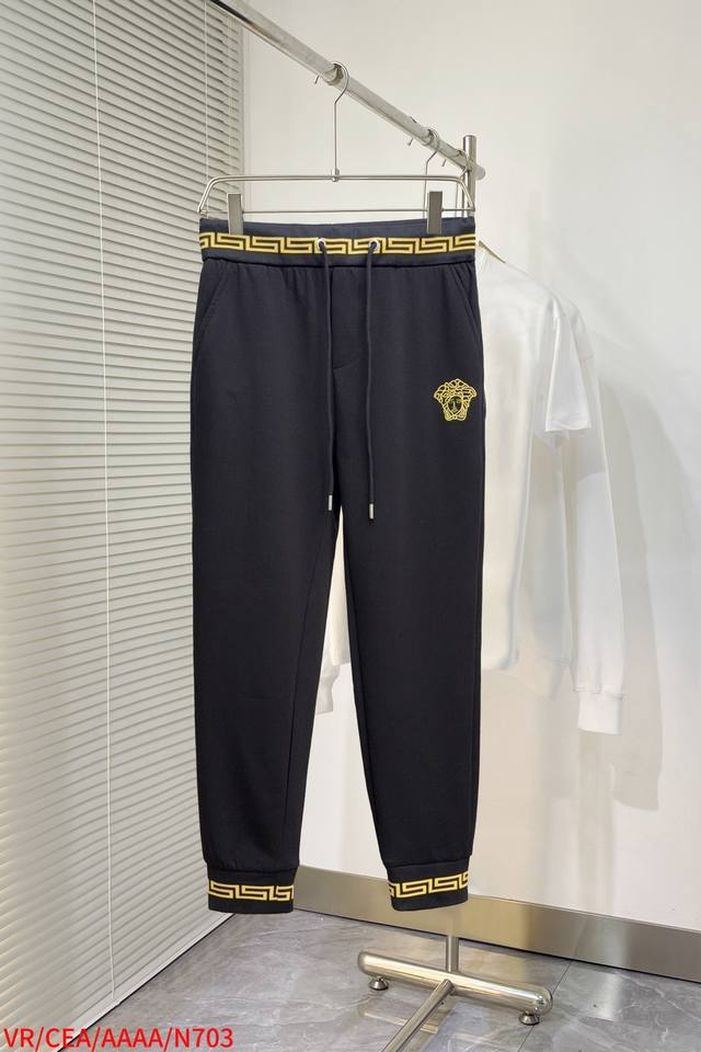 N703 Vr Versace's new summer 2025 casual pants! Available now on the official we