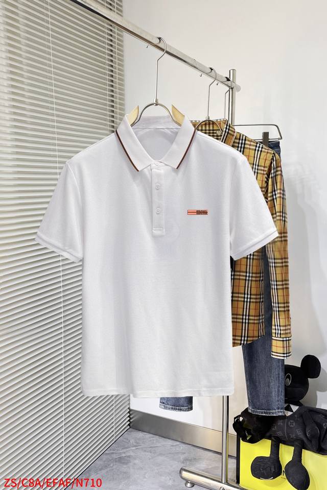 N710 High-end fabric Zs Zegna 2025 Ss summer new logo men's lapel polo shirt! A