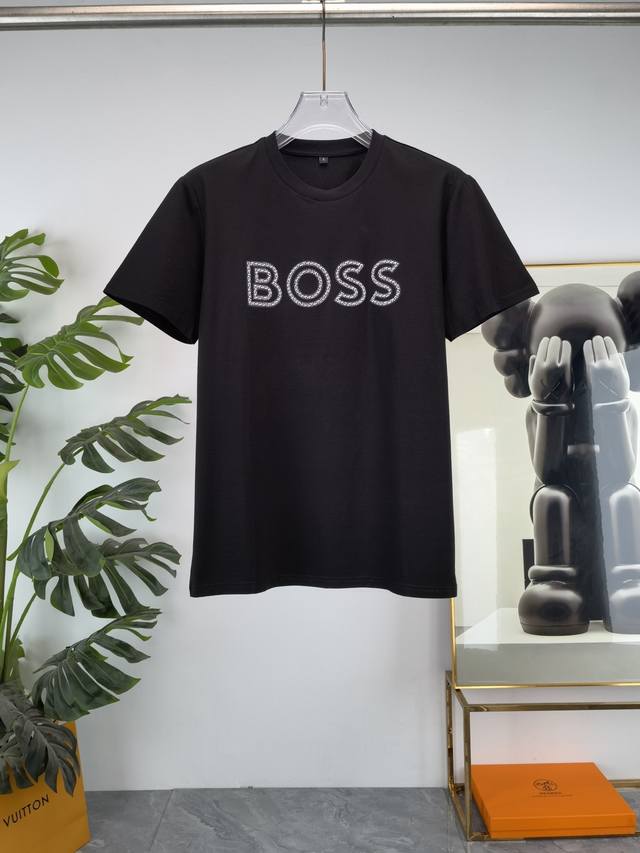 Boss 2025 Spring/Summer newest round-neck, fashionable short-sleeved T-shirt, sy