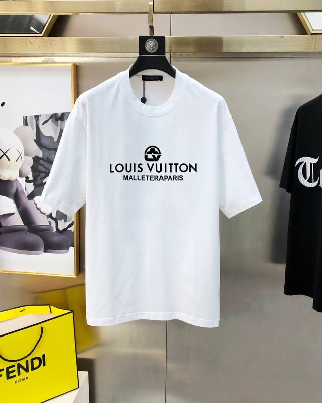Lv** 2025 Early Spring new original men's round neck short-sleeved T-shirt count