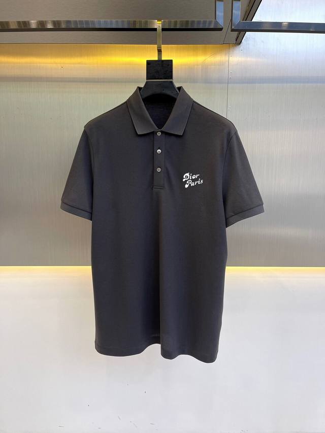 Dior, Spring/Summer 2025 Men's Fashion Business Casual Polo Shirt. This casual s