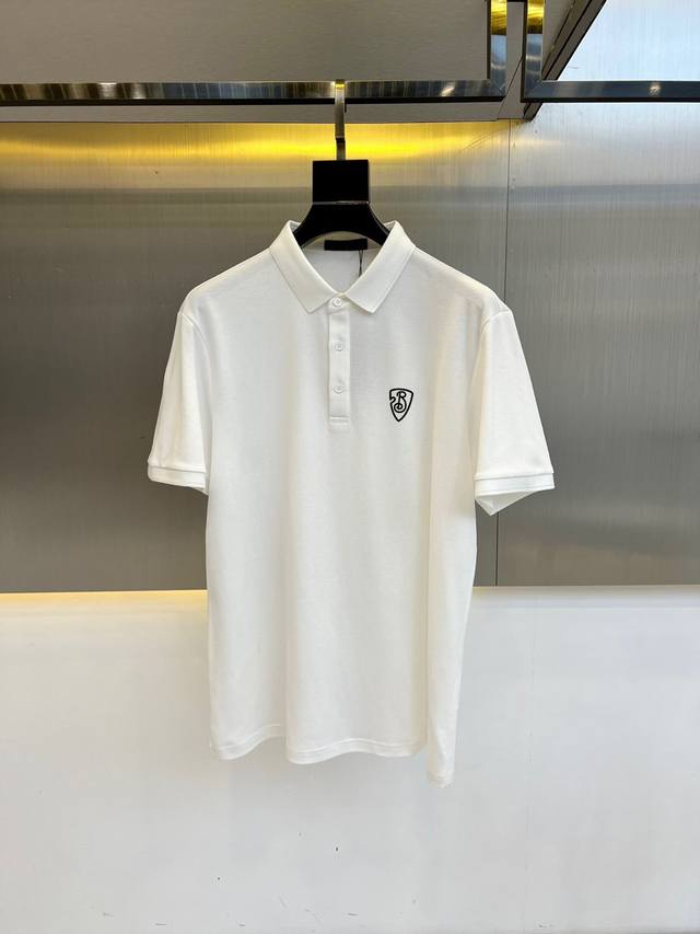 Burberry, Spring/Summer 2025 Men's Business Casual Polo Shirt. This casual short