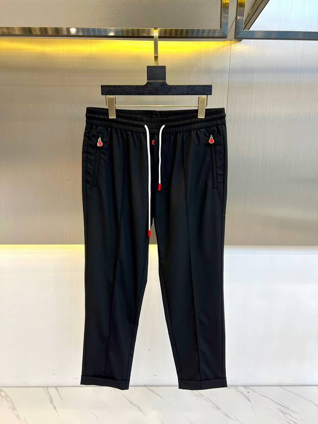 Italian Kiton - 2025 Spring/Summer new men's drawstring casual pants. Exclusivel