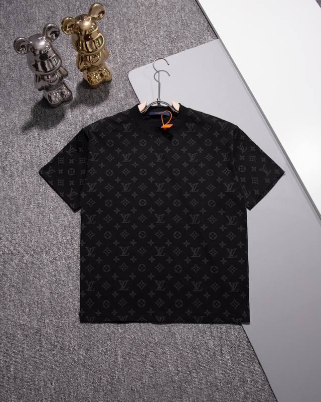 Louis Vuitton round neck short-sleeved T-shirt LV letter logo cloth printing log