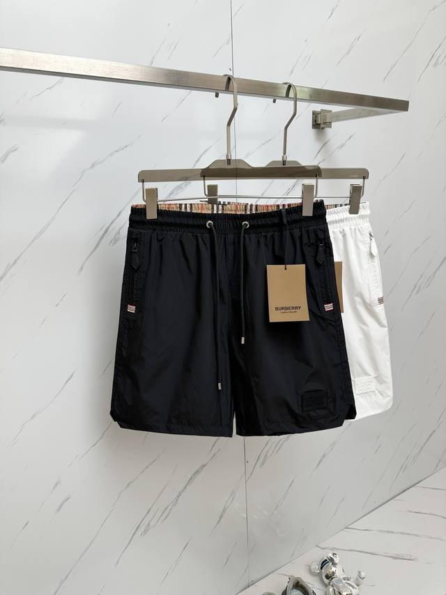 Burberry 2025 summer new men's casual shorts, made of high-end custom fabric, br