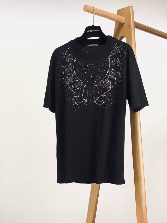 Chrome Hearts' new spring/summer 2025 collection, this heavily beaded T-shirt fe