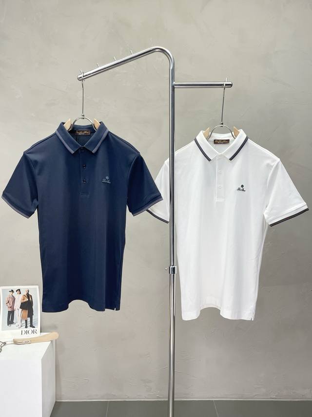 Lp-Loro Piana exclusive new original men's casual short-sleeved high-end customi