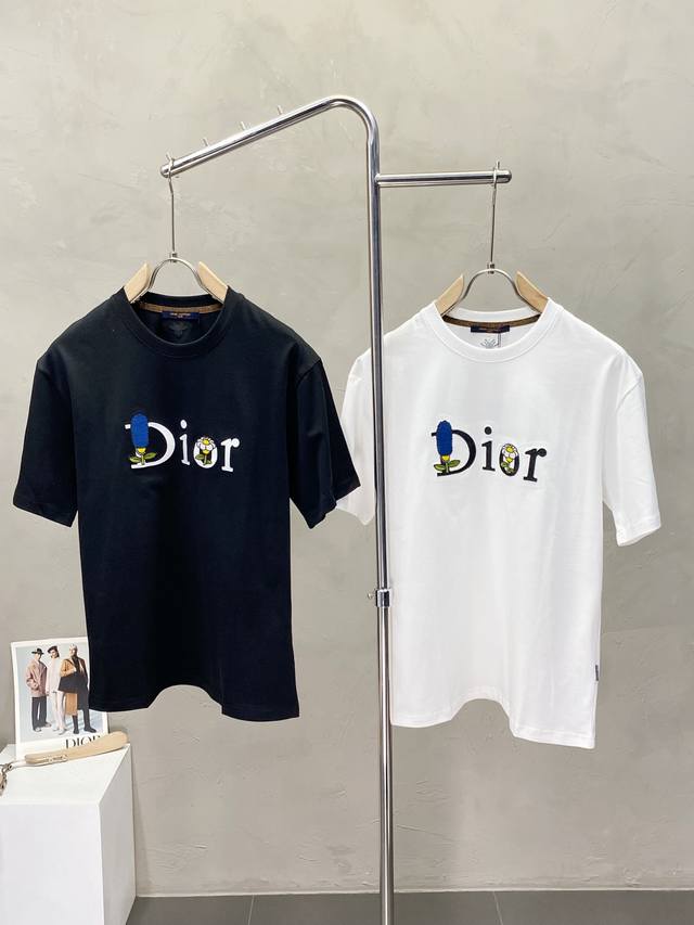 Dior & Louis Vuitton exclusive new original men's casual short-sleeved high-end