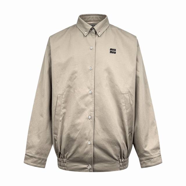 Miumiu embroidered button-down jacket, custom-dyed with double-shuttle fantasy p