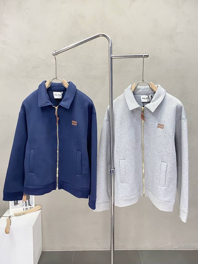 Miumiu exclusive new fashion casual autumn and winter lapel jacket imported orig