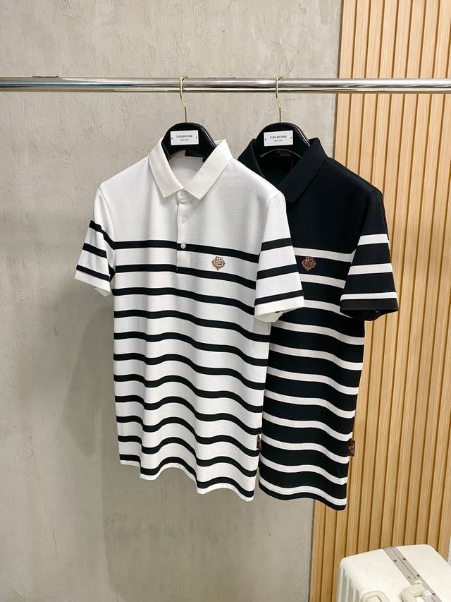 New arrival! Lp Ss new summer logo men's lapel polo shirt! A classic business st