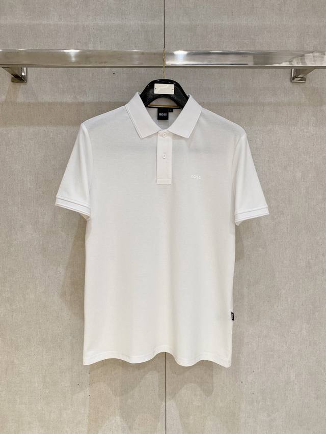 Boss 2025Ss new summer letter logo men's lapel Polo shirt! Classic business men'