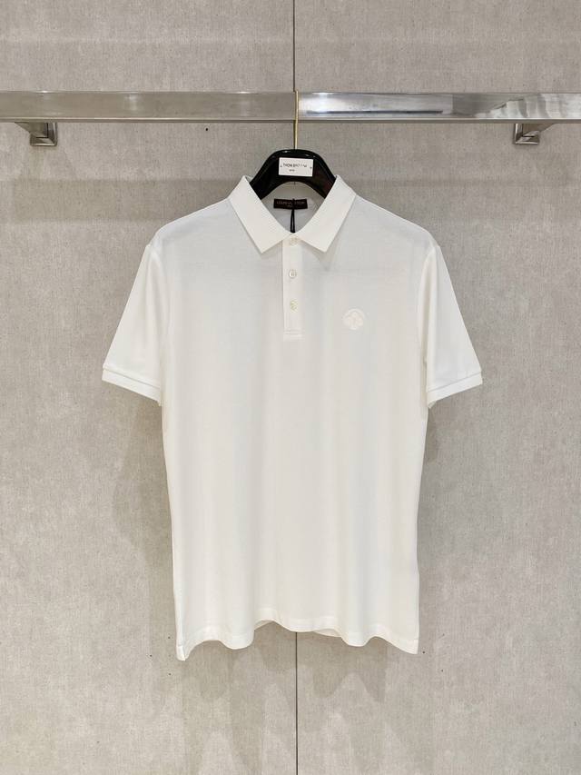 Lv 2025Ss new summer letter logo men's lapel Polo shirt! Classic business men's