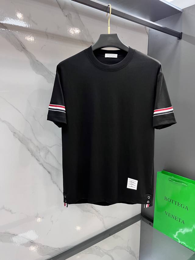 Tb 2025Ss Spring and Summer boutique short-sleeved T-shirt official website sync