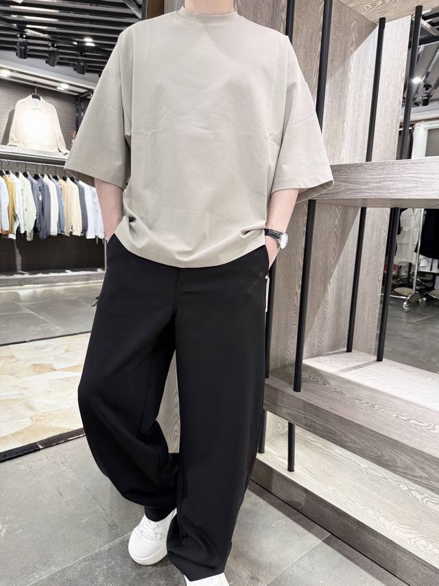 Lv-American style drop shoulder loose version short sleeve, high quality cotton