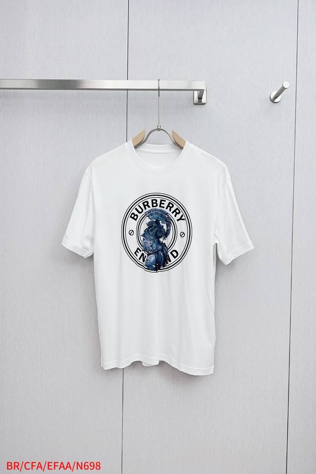 N698 Br Burberry's latest 2025 Spring/Summer Classic Warrior Head Men's Crewneck