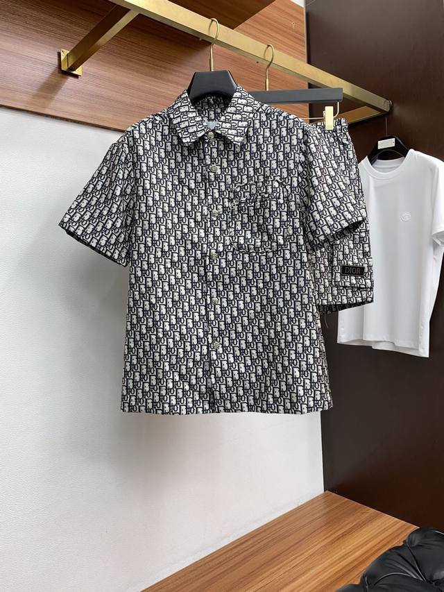 Dior M-3Xl Spring/Summer 25 new casual jacquard shorts set. Clean and neatly tai